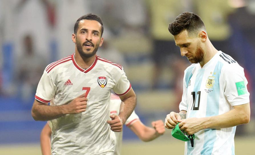 Mabkhout đang hơn Messi 1 bàn ở ĐTQG