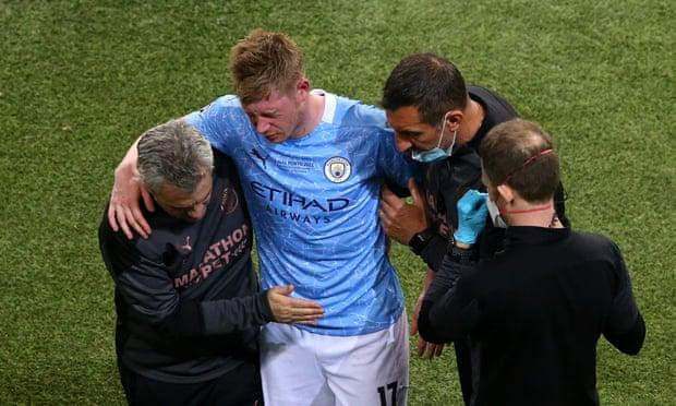 De Bruyne bị gãy xương mũi và hốc mắt, nguy cơ lỡ Euro 2020