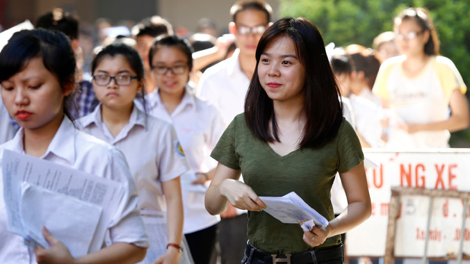 Thí sinh dự thi tại Hội đồng tuyển sinh trường ĐH Mỏ - Hà Nội năm 2014