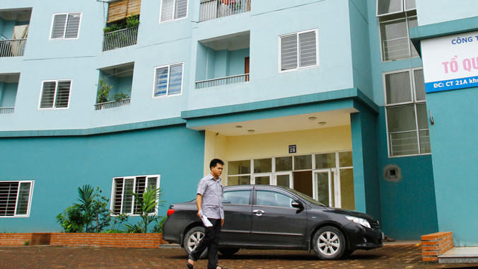 Giá bán một số dự án nhà thu nhập thấp trên địa bàn Hà Nội vẫn đắt ngang ngửa với dự án nhà ở thương mại. Ảnh: Ngọc Châu