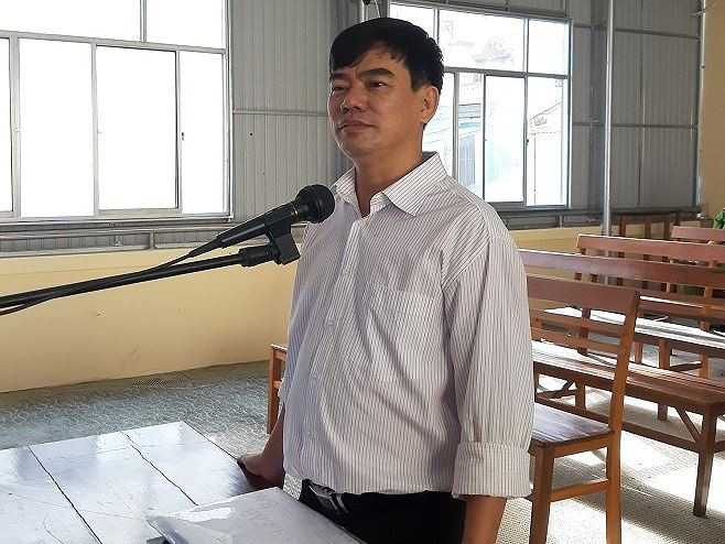 Bị cáo Kiệt tại tòa.