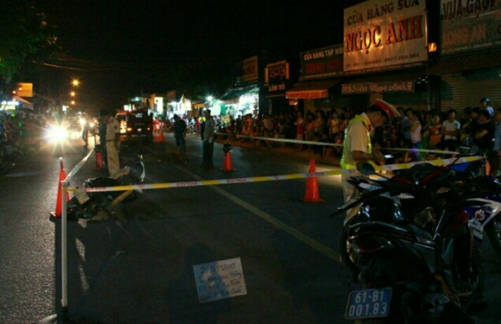 Hiện trường vụ tai nạn 