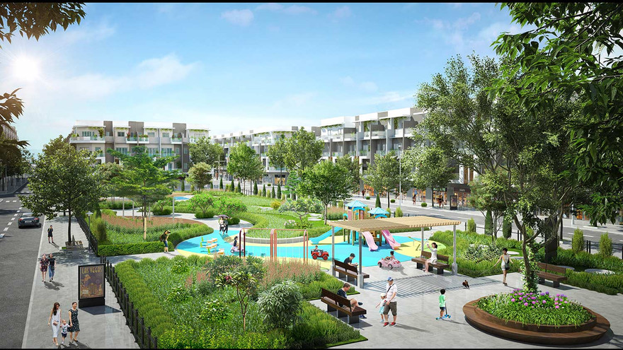 Những khoảng xanh lớn tại dự án tạo môi trường sống trong lành, thân thiện cho cộng đồng cư dân Him Lam Green Park