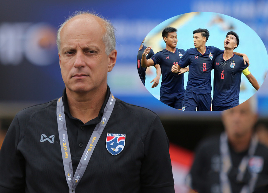 HLV Alexandre Gama của đội tuyển U23 Thái Lan.