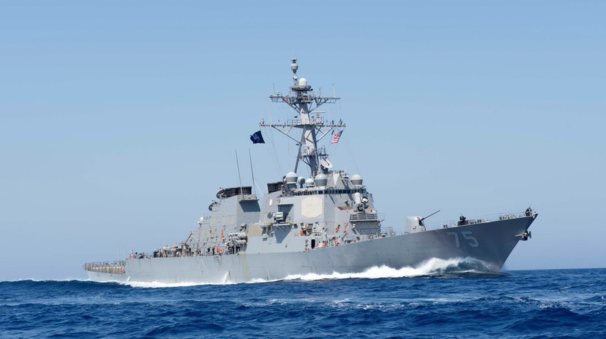 Chiến hạm USS Donald Cook của Mỹ đến Biển Đen. Ảnh: RT