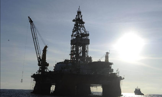 Giàn khoan trái phép của Trung Quốc.