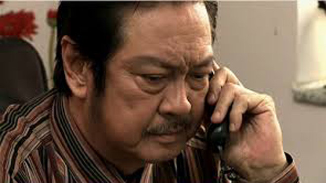 Hình ảnh NSƯT Chánh Tín trên mạng đi kèm đoạn ghi âm khá hiểm