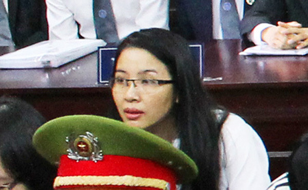 Nguyễn Thiên Lý tại tòa trong vụ án Huyền Như