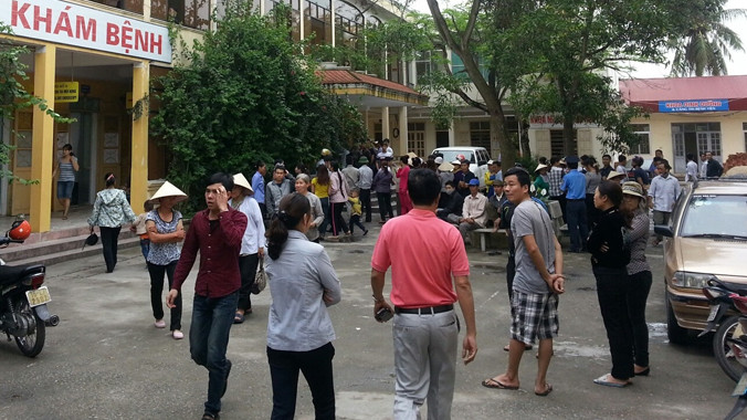 Hiện trường vụ án mạng chồng sát hại vợ tại sân bệnh viện 