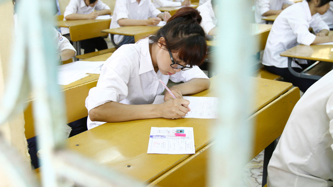 Học sinh thi tốt nghiệp THPT năm 2013. Ảnh: ngọc châu