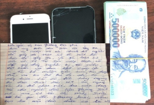 Tên cướp bí ẩn trả lại 100 triệu đồng cùng 'tâm thư' xin lỗi