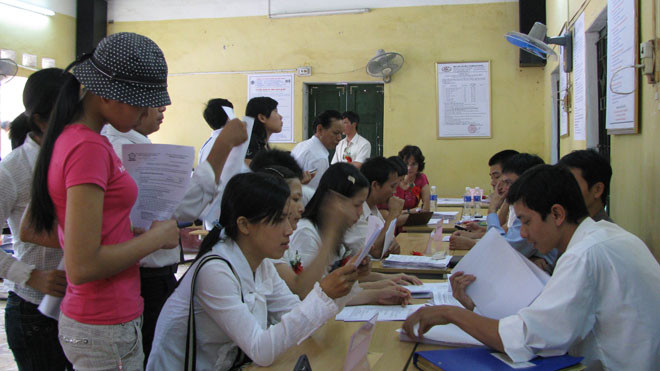 HSSV tham gia sàn giao dịch tại Thanh Hóa