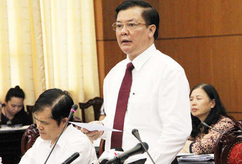 Bộ trưởng Tài chính Đinh Tiến Dũng đề xuất chuyển học phí đại học thành giá dịch vụ. Ảnh: Phạm Thịnh (VTC News)