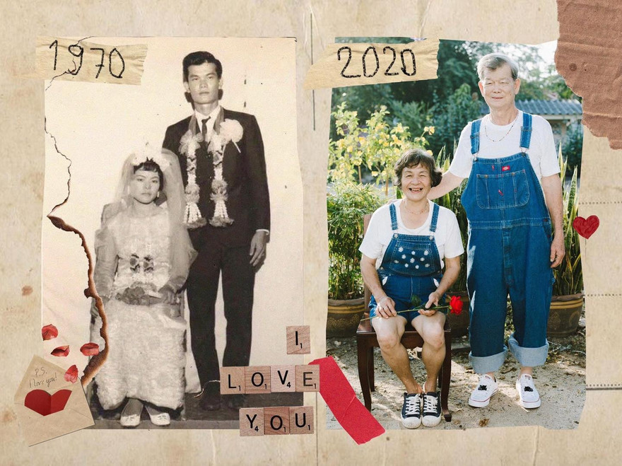 Cặp đôi U70 gây 'sốt' vì gu thời trang đôi cực ngầu như giới trẻ