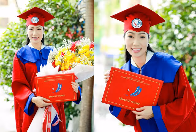 Á hậu Trịnh Kim Chi tốt nghiệp Cử nhân Đại học Sân khấu - Điện ảnh ở tuổi 49