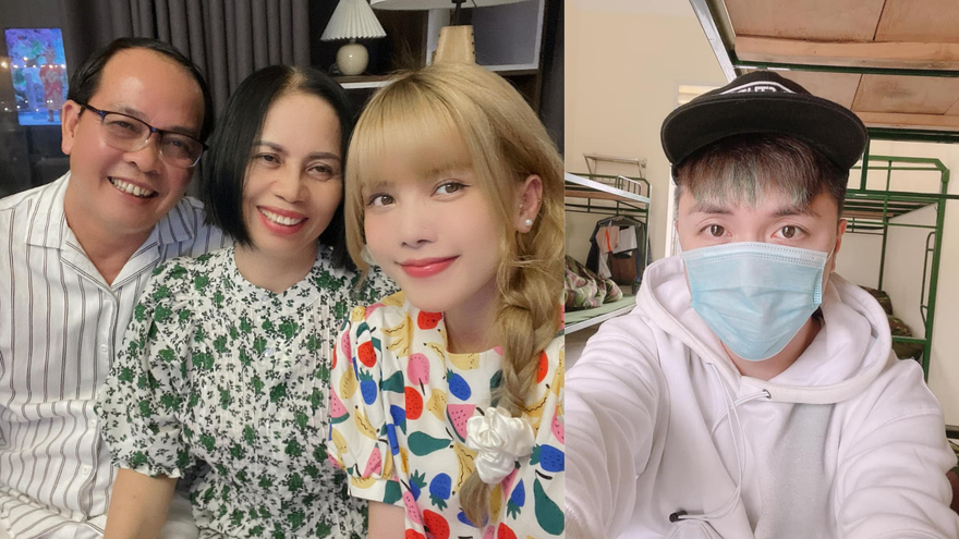 Thiều Bảo Trâm bên gia đình đón Tết, Minh Vương có giao thừa đặc biệt trong khu cách ly