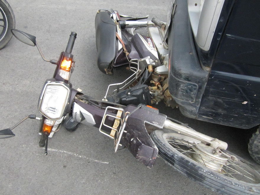 Hiện trường vụ tai nạn.