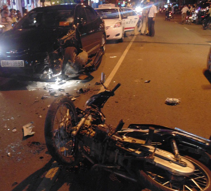 Hiện trường vụ tai nạn