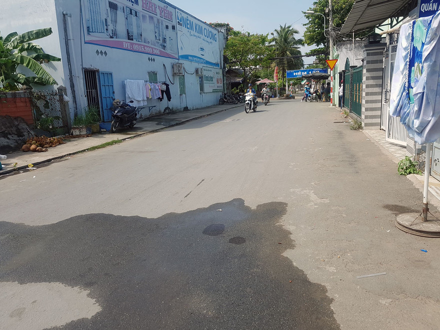 Hiện trường nơi xảy ra vụ việc. Ảnh PV.