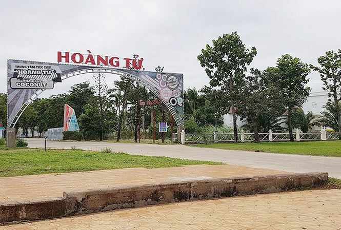 Trung tâm tiệc cưới thuộc dự án khu du lịch Sông Hậu - Ảnh NHẬT HUY. 