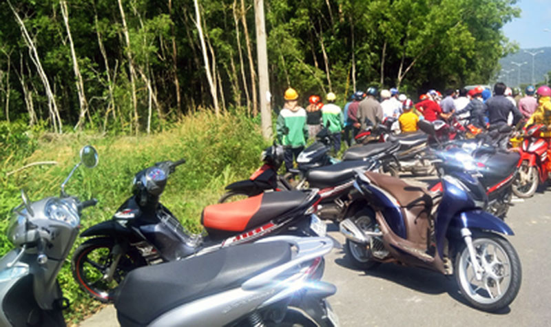 Hiện trường nơi phát hiện thi thể chị T.