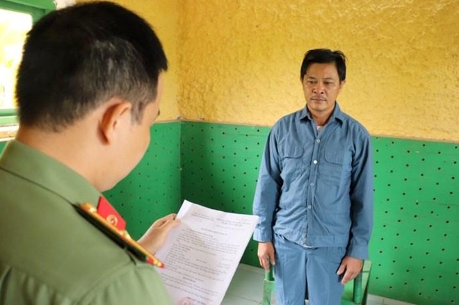 Bị can Lê Văn Trọng.-Ảnh: CA.