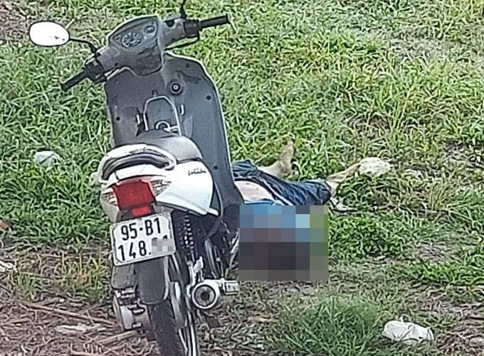 Hiện trường nơi phát hiện thi thể nam thanh niên