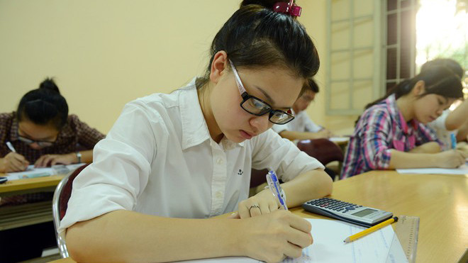  Thí sinh dự thi đại học 2014. Ảnh: Zing