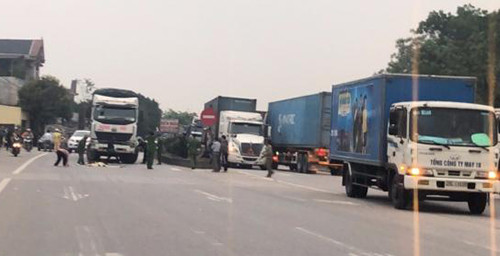 Hiện trường nơi bé gái tử vong. Ảnh: L.S.