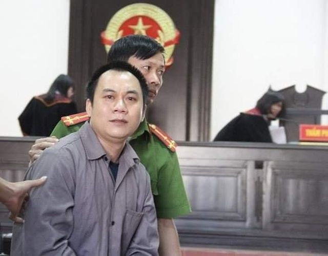 Lái xe container Lê Ngọc Hoàng tại phiên tòa phúc thẩm (Ảnh: CTV).