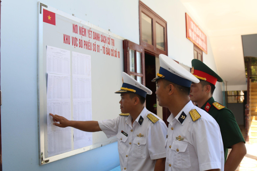 Khánh Hoà được tổ chức bầu cử sớm tại 20 khu vực điểm đảo Trường Sa 