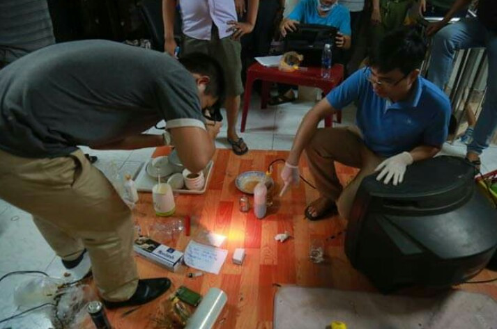 Công an khám xét nhà của ông "trùm" ma túy Trần Hoàng Anh