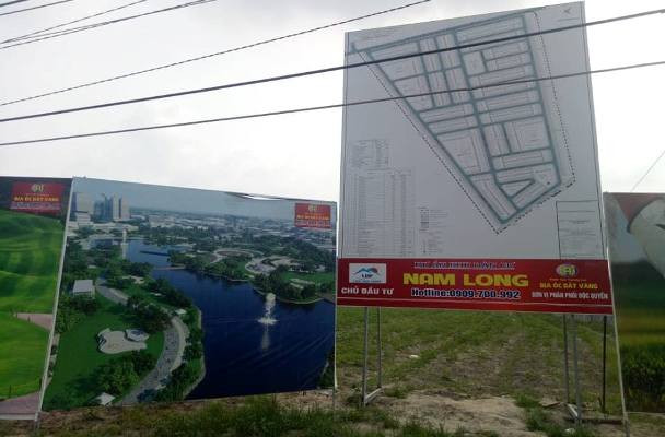 Chưa đủ pháp lý, Địa ốc Đất Vàng rầm rộ rao bán nền nhà phố trên vườn mì.