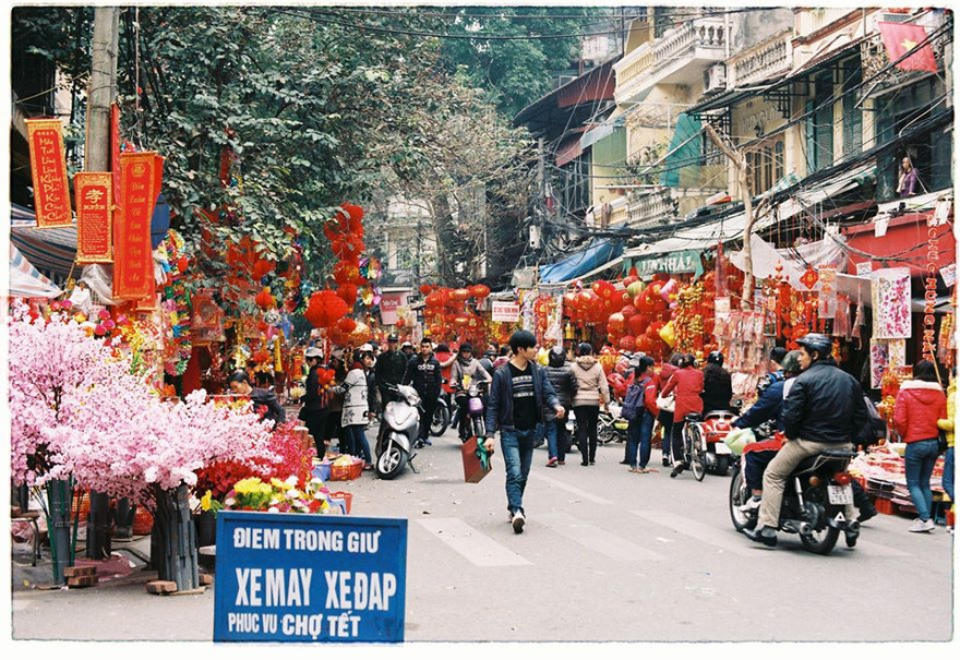 Chợ hoa Hàng Lược, năm nào cũng phải đi chợ hoa để sắm tết.
