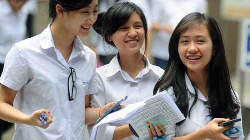 Học sinh sau giờ thi. Ảnh minh họa