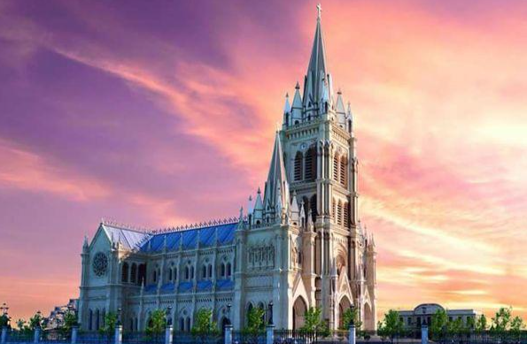 Phối cảnh nhà thờ Lãng Vân. Ảnh: G.X