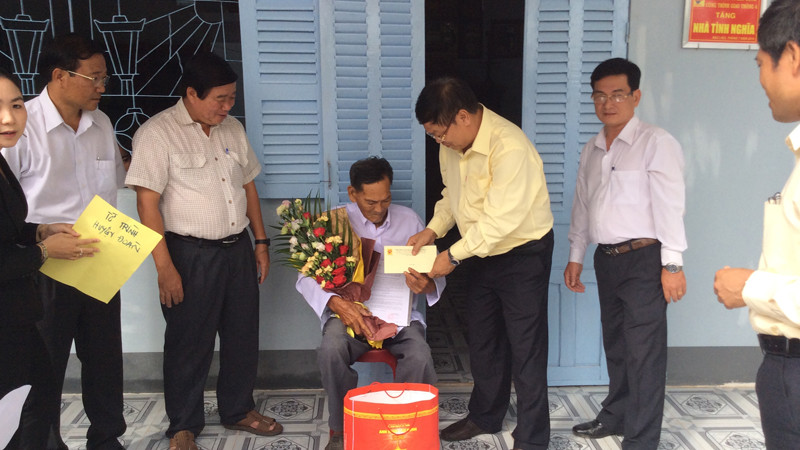 Cienco 4 tặng 20 nhà tình nghĩa tại Bạc Liêu