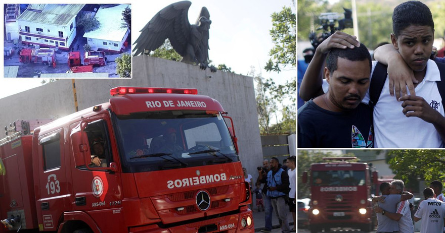Cháy lớn tại trung tâm bóng đá ở Brazil,10 cầu thủ thiệt mạng