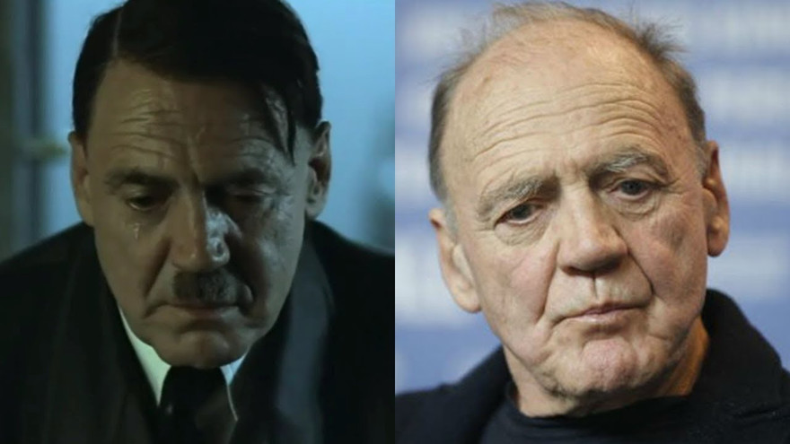 Nam diễn viên Bruno Ganz (phải), người nổi danh với vai diễn trùm phát xít Đức Adolf Hitler, vừa qua đời ở tuổi 77 tại Thụy Sĩ