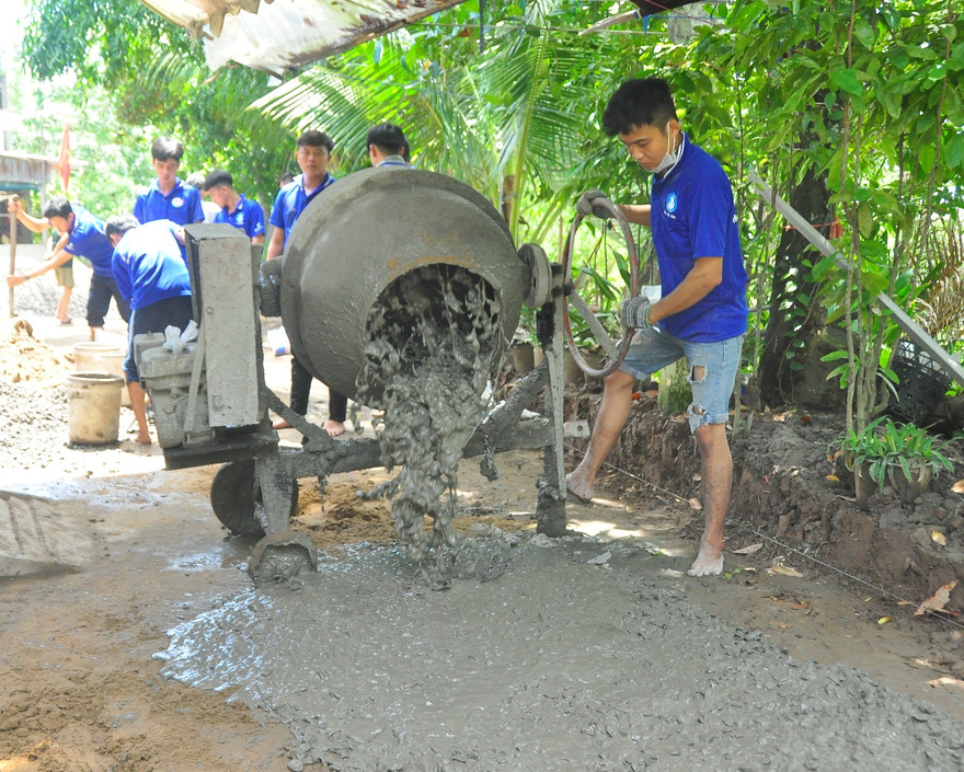 Nhiều công trình, phần việc ý nghĩa của tuổi trẻ ĐBSCL trong chiến dịch hè