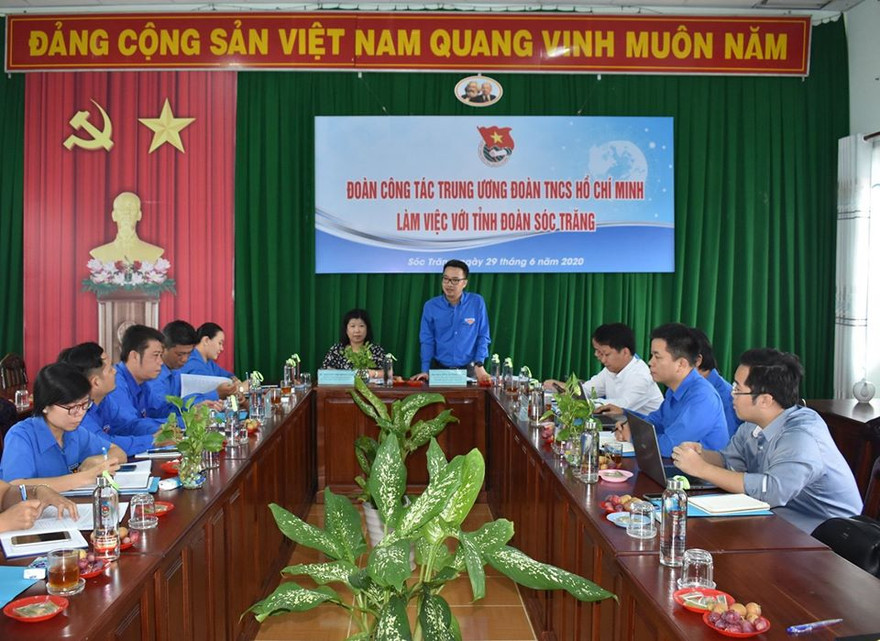  Trung ương đoàn làm việc tại Sóc Trăng