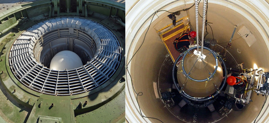 Đầu đạn tên lửa xuyên lục địa của Nga và Mỹ. Một cuộc chiến giữa hai cường quốc này sẽ có thể là dấu chấm hết cho cả nhân loại