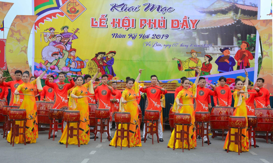 Khai hội Phủ Dầy 2019 Ảnh: Hoàng Long