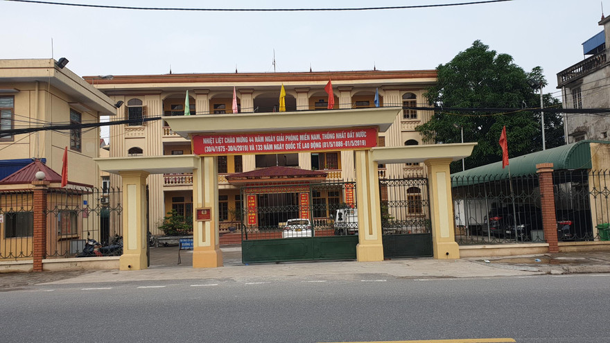 Công an huyện Trực Ninh đã triệu tập hơn 10 thanh niên liên quan vụ hỗn chiến đến làm việc - Ảnh: Hoàng Long