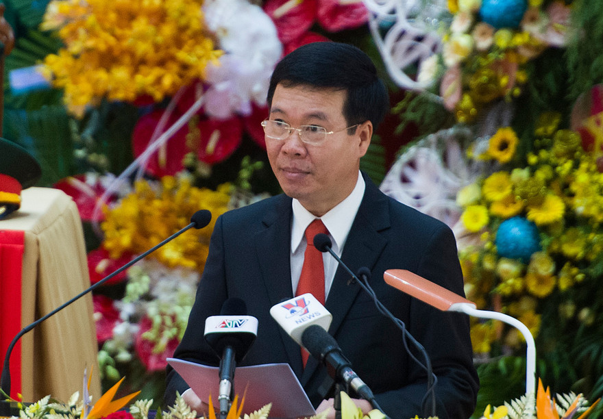 Ông Võ Văn Thưởng - Ủy viên Bộ Chính trị, Bí thư Trung ương Đảng, Trưởng Ban Tuyên giáo Trung ương tới dự và chỉ đạo Đại hội. 