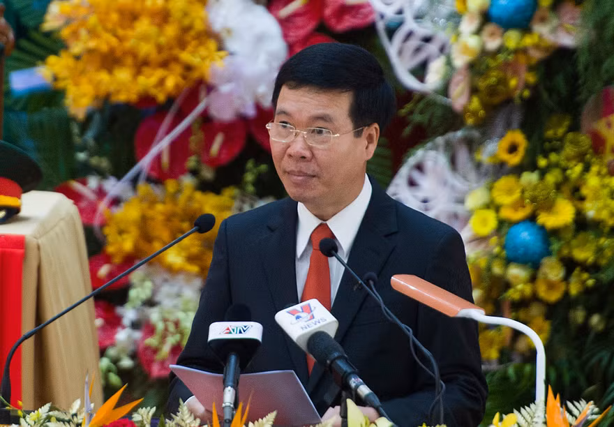 Ông Võ Văn Thưởng - Ủy viên Bộ Chính trị, Bí thư Trung ương Đảng, Trưởng Ban Tuyên giáo Trung ương tới dự và chỉ đạo Đại hội. 