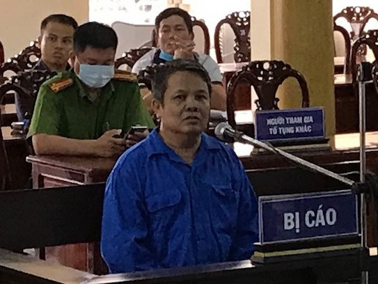 Bị cáo Nghĩa tại phiên tòa