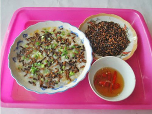 Độc đáo món cháo mối trên đỉnh Trường Sơn