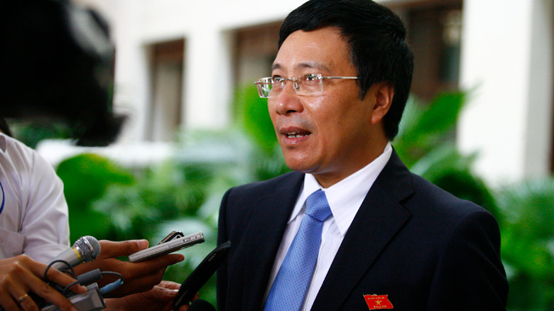 Phó Thủ tướng, Bộ trưởng Bộ Ngoại giao Phạm Bình Minh. ảnh: Hồng Vĩnh