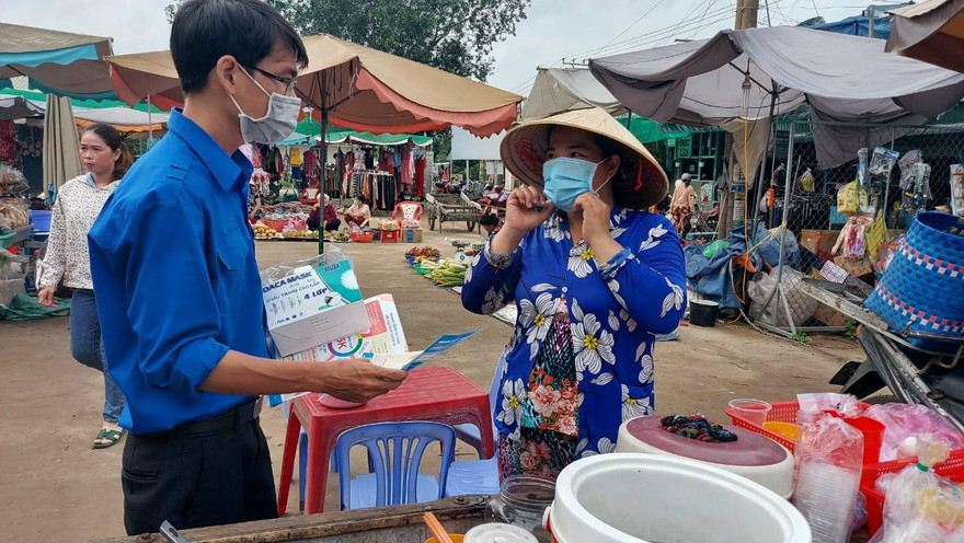 Tuổi trẻ An Giang đẩy mạnh tuyên truyền phòng dịch COVID - 19